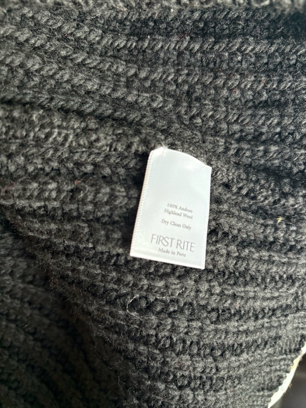 First Rite Black Ribbed Knit Sweater - Picture 6 of 6